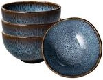 Villeroy & Boch like. by Lave Glac&eacute; Suppensch&uuml;ssel 4er Set, T&uuml;rkise Bowl Aus