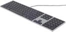 Matias FK318B-DE Aluminium Erweiterte USB Tastatur/Keyboard f&uuml;r Apple Mac OS 