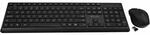 V7 CKW350US Tastatur und Maus, Schwarz, QWERTY US