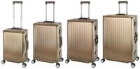 Travelhouse Tokyo 100% Aluminium Reisekofferset 4 teilig Handgep&auml;ck 55cm + M...