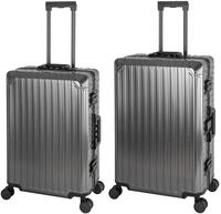 Travelhouse Tokyo Alu Reisekoffer Graphit M-66cm & L-75cm Hartschalenkoffer...