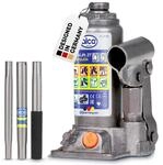 alca&reg; Hydraulischer Wagenheber 2t I Stempelheber & Unterstellheber aus Stahl I f&uuml;r