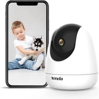 Tenda &Uuml;berwachungskamera Innen CP3 V2.2, 360 Grad WLAN IP Kamera, 2-Wege-Audio,