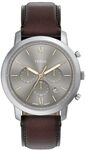 Fossil Neutra Uhr f&uuml;r Herren, Quarz-Chronographenwerk mit Lederarmband