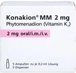 Konakion MM 2 mg, L&ouml;sung, 5 St. Ampullen