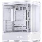 Jonsbo D400 PC-Geh&auml;use Wei&szlig; | ATX Midi-Tower mit Tempered Glass 270&deg;