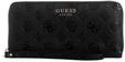 GUESS Phoebe SLG Large Zip Around Wallet L Black Logo