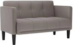 vidaXL Zweisitzer-Sofa Taupe 111 cm Stoff, Zweiersofa, Sofa, gepolstertes Sofa,