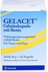 Gelacet Gelatinekapseln mit Biotin 120 stk