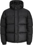 JACK & JONES Herren Jcounion Puffer Jacket Sn, Black, m