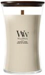 WoodWick | Gro&szlig;e Kerze | Patchouli Cr&egrave;me | Tolles Geschenk f&uuml;r Frauen
