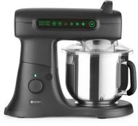 HENDI K&uuml;chenmaschine, Blackbolt PRO, mit 4 Aufs&auml;tzen, Sch&uuml;ssel, 4 Programme, Teig