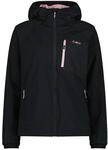 CMP WOMAN JACKET FIX HOOD NERO-ANTRACITE - 36