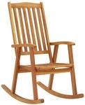 vidaXL Akazienholz Massiv Schaukelstuhl Schwingsessel Relaxstuhl Relaxsessel...