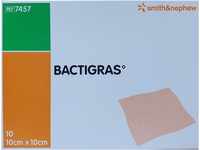 BACTIGRAS antiseptische Paraffingaze 10x10 cm 10 Stück