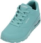 Skechers Damen Uno Stand On Air Turnschuhe, Teal Durabuck / Mesh, 38.5 EU