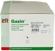Gazin Tupfer Pflaumengro&szlig; Steril 2+3 Schutzrand, 125 St