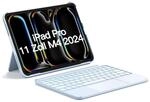 Inateck H&uuml;lle mit Tastatur f&uuml;r iPad Pro 11 2024, ACE Touch Ultraleichte Tastatur