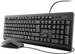 Trust Primo USB-Tastatur, QWERTY, US-Layout, Schwarz