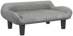 vidaXL Hundebett Hellgrau 70x40x24 cm Samt