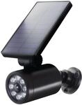 Maclean Solar Kamera-Attrappe mit Bewegungsmelder und LED-Licht | IP