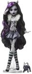 Monster High-Puppe Clawdeen Wolf in Schwarzwei&szlig;, Reel-Drama-Sammlerpuppe, Poster in