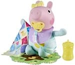 Peppa Pig Grunz und Kuschel Evie interaktive Babypuppe, 28 cm gro&szlig;e Puppe f&uuml;r