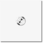 MOCAVI Ring 187 Aufputz-T&uuml;rklingel weiss mit LED-Ring - Quadratische Klingelplatte,