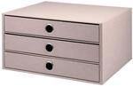 R&ouml;ssler SOHO 3er Schubladenbox A4 aus Papier | B&uuml;ro Organizer Schreibtisch