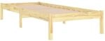 vidaXL Massivholzbett, Bett Holzbett f&uuml;r Schlafzimmer, Bettgestell Bettrahmen...