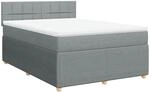 vidaXL Boxspringbett, Doppelbett mit Matratze Matratzenauflage, Bettgestell mit