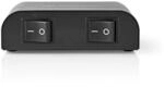 Nedis Lautsprecher Umschalter 2fach - Lautsprecher Verteiler - 2 Ports - 150 W pro