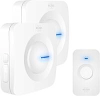 ELRO DB3000 Funk T&uuml;rklingel Set - 2X Tragbare Empf&auml;nger mit Batterie - Wasserdicht,