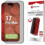 Displex Privacy Glass Full Cover Kompatibel mit iPhone 17 Pro Max, Eco-Montagerahmen