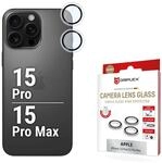 Displex Premium Camera Lens Glass, iPhone 15 Pro/15 Pro Max, Einzelringe,