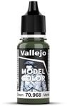 Vallejo Model Color Acrylfarbe Gr&uuml;n (Flat Green) Matt, 18 ml. Autonivellierend und