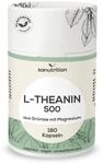 L-Theanin mit Magnesium | 500 mg pro Kapsel | 180 Kapseln | hochdosiert | Entspannung