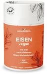 Eisen vegan | 120 vegane Kapseln | 21 mg Eisen pro Kapsel | 3-fach Komplex aus