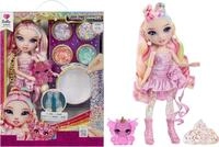 Rainbow High Rainbow Shimmers with Slime - Bella, Pink - 28 cm Modepuppe mit 1