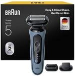 Braun Rasierer Herren Elektrisch Series 5, 52-A1820si, Azurblau