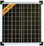 enjoy solar Mono 20W 12V Monokristallines Solarpanel Solarmodul...
