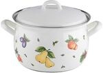 Riess, 0164-068, Topf mit Deckel &Oslash; 16cm, FRUIT GARDEN, Emaille, Vol. (rec.):...