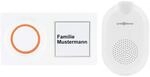 REV 0088277012 Link2Home, WLAN Funk-Gong Mit Taster,App Steuerg. 6 Kl&auml;nge, Weiss