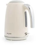 Salter Retro Wasserkocher 1,7 l, 2,2 kW, Creme | Kabellose 360&deg;-Basis,
