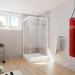 Schulte Duschkabine Eckeinstieg variabel Sunny, 75-90 cm, 4 mm Sicherheitsglas...