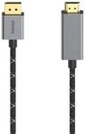 Hama DisplayPort Kabel 4K Ultra HD, DisplayPort Stecker auf HDMI Stecker