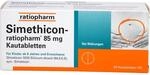 Simethicon-ratiopharm 85 mg Kautabletten bei Bl&auml;hungen, 50 St. Tabletten