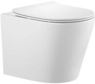 sanicomfort H&auml;nge WC Set Nakia &ndash; Sp&uuml;lrandloses, Hygienisches Wand-WC...