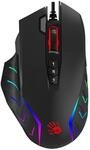 A4tech J95S Stone Black USB Gaming Maus, Optischer Sensor BC3332-S, Light