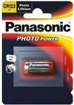 Panasonic Batterie Lithium Photo f&uuml;r z.B. Kameras CR 123 A P 1-BL